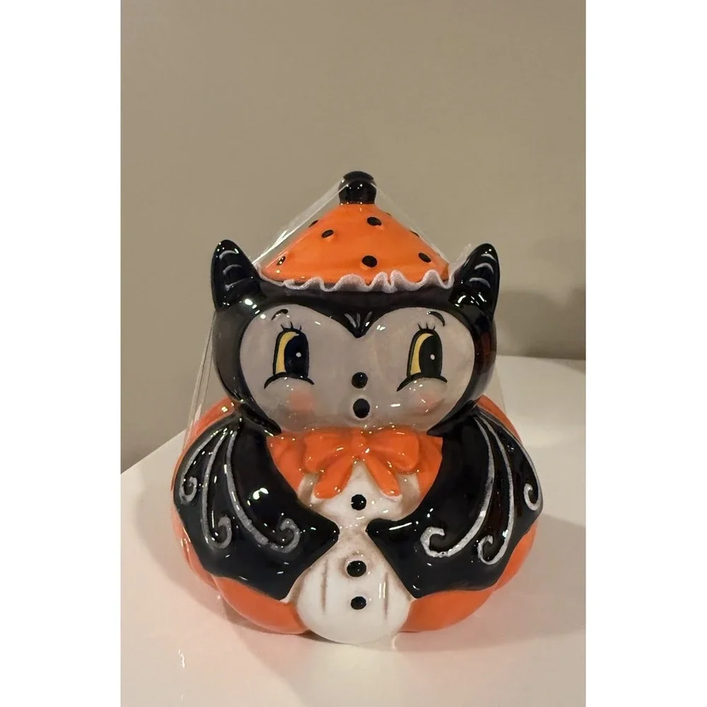 Johanna Parker Bat Tea Set - Tea Pot, Mugs & Sugar Bowl - Halloween Decor